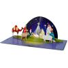 CUTPOPUP Christmas Card Pop Up, 3D Xmas, New Year, Nativity Religious Holiday Greeting Card (Holy Night)(Holy Night – 6″x6″)