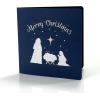 CUTPOPUP Christmas Card Pop Up, 3D Xmas, New Year, Nativity Religious Holiday Greeting Card (Holy Night)(Holy Night – 6″x6″)