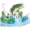 CUTPOPUP Fishing Birthday Card Pop Up, Fathers Day, 3D Popup Greeting Card, Birthday Card for Men, Husband, Dad, Granpa, Stepfather, Son (Fishing)