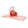 CUTPOPUP Anniversary Card Pop Up, Valentines Day, 3D Popup Greeting Love Card (Cat Couple)(Cat Couple-6x6in)