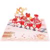 CUTPOPUP Anniversary Card Pop Up, Valentines Day, 3D Popup Greeting Love Card (Cat Couple)(Love Train-6x8in)