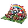 CUTPOPUP Anniversary Card Pop Up, Valentines Day, 3D Popup Greeting Love Card (Cat Couple)(Rainbow Cat Couple-6x8in)