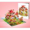 CUTPOPUP Valentine Pop Up Card, Romantic Love, Wedding, Anniversary, Birthday 3D Greeting Cards, Love Boat (Adventure Love Boat).(Mushroom-6x8in)