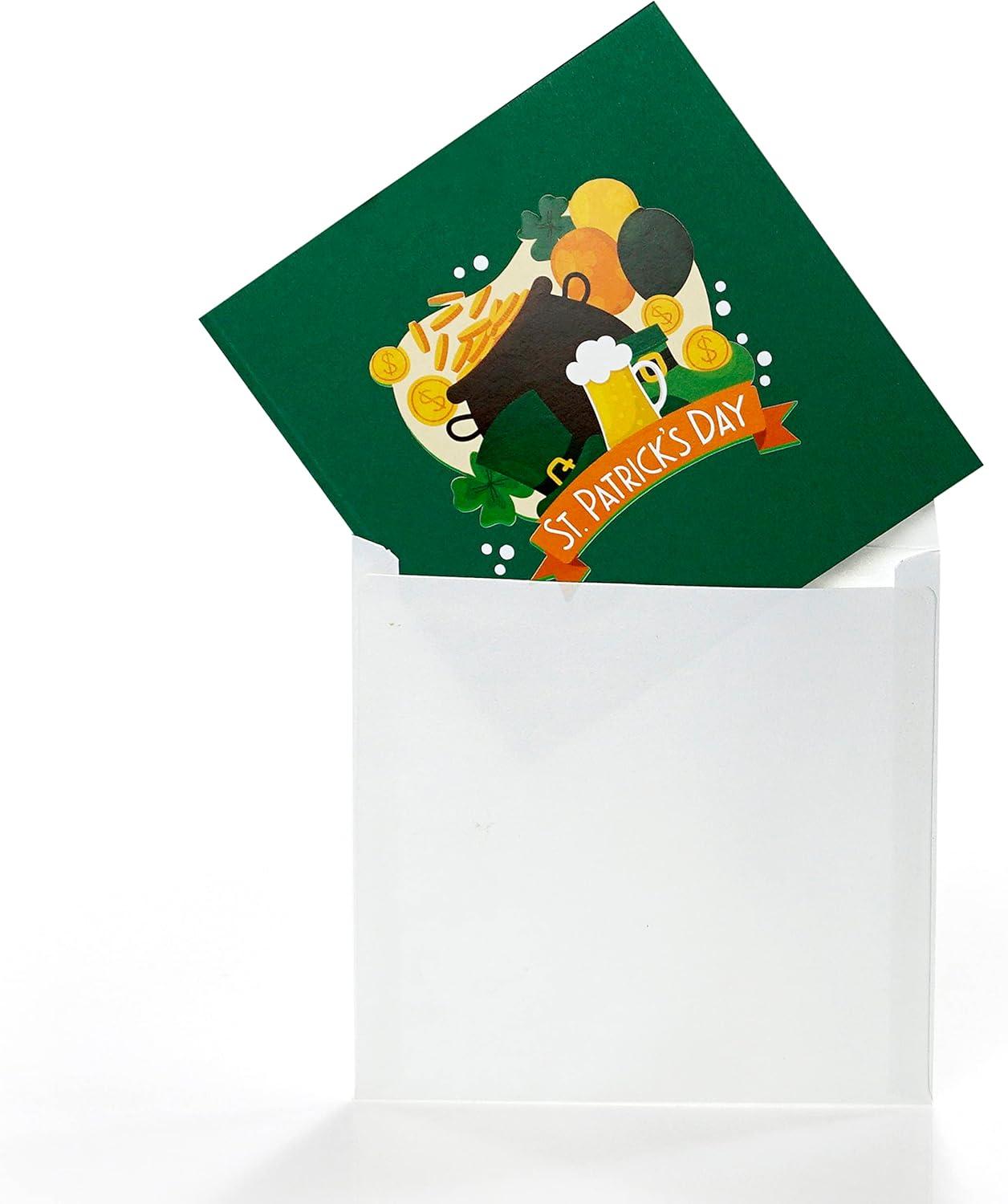 imageCUTPOPUP St Patricks Day Card Pop Up 3D Greeting Card Patrick TreeCar for Patricks Day