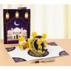 CUTPOPUP Ramadan Card Pop Up, 3D Ramadan Kareem, Eid Mubarak, Awesome Holy Month Present, Eid al-Fitr Celebration, Muslim Holiday, with Note and Envelope SD258US1520