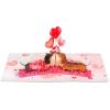CUTPOPUP Anniversary Card Pop Up, 3D Greeting Animal Love Gift for Her, Wife, Girfriend, Daughter (Dachshund Couple) LO203US1520