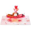 CUTPOPUP Anniversary Card Pop Up, 3D Greeting Animal Love Gift for Her, Wife, Girfriend, Daughter (Dachshund Couple) LO203US1520