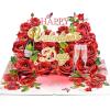 CUTPOPUP Valentines Day Card Pop Up, 3D Greeting Love Gift for Her, Wife, Girfriend (Valentine Text) LO200US1520