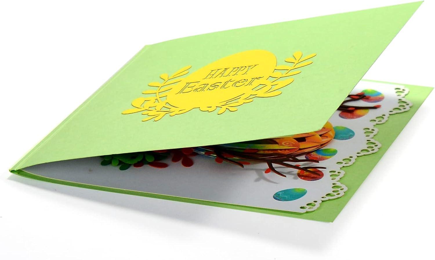 image:imageCUTPOPUP Easter Card Pop Up 3D Greeting Card Happy Easter Egg WarmHappy Easter with egg