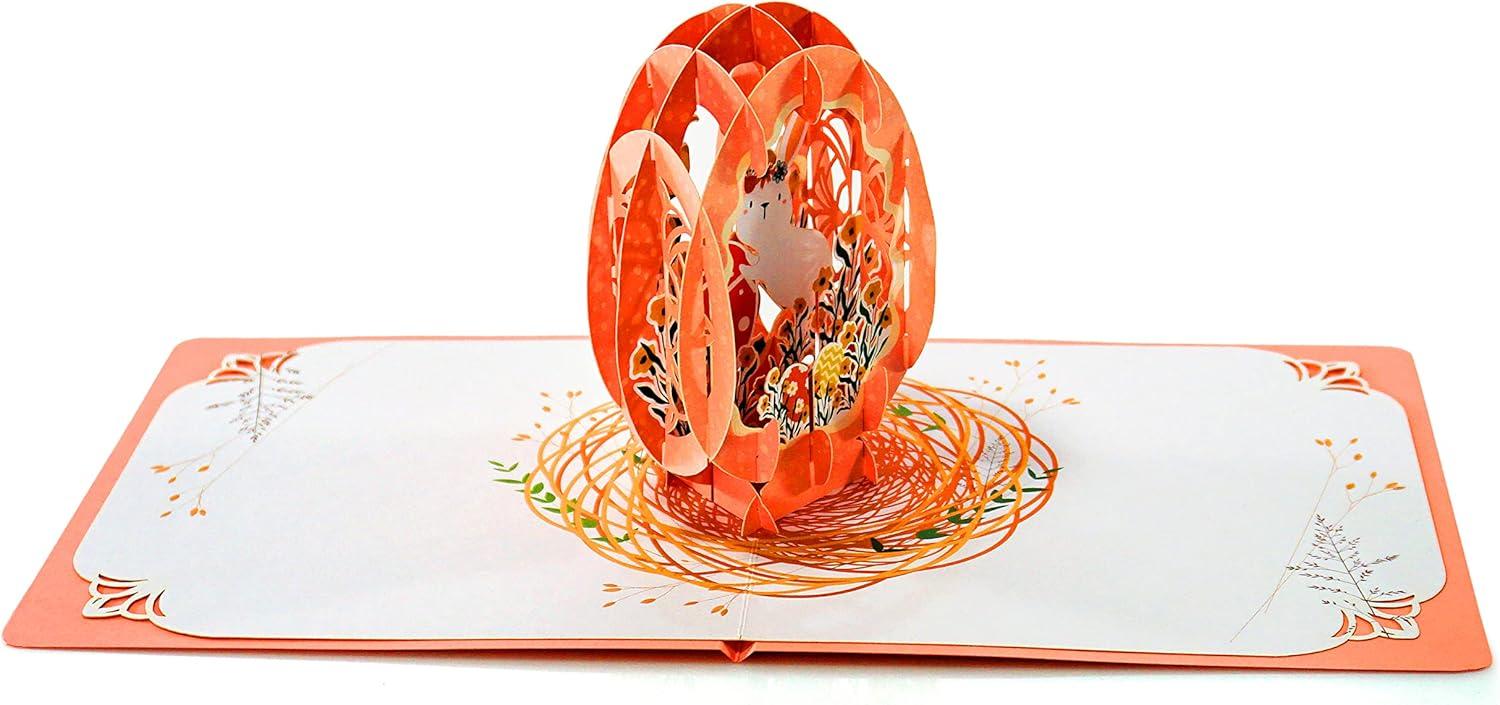 image:imageCUTPOPUP Easter Card Pop Up 3D Greeting Card Happy Easter Egg WarmNew Easter Egg