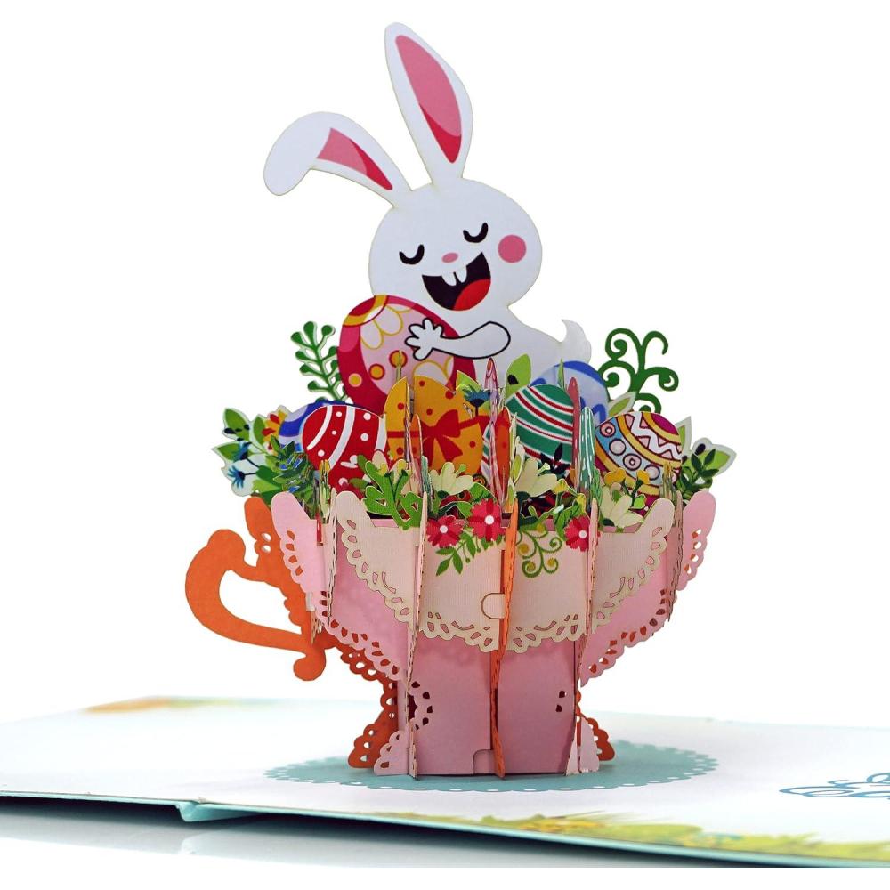 image:imageCUTPOPUP Easter Card Pop Up 3D Greeting Card Happy Easter Egg WarmHappy Easter 2