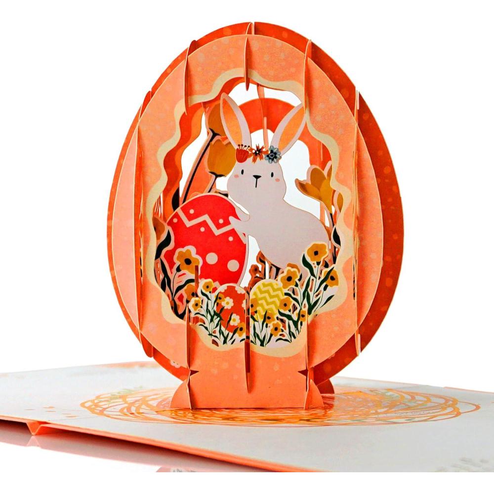 image:imageCUTPOPUP Easter Card Pop Up 3D Greeting Card Happy Easter Egg  WarmNew Easter Egg