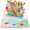 CUTPOPUP Easter Card Pop Up, 3D Greeting Card (Happy Easter Egg – Warm)(Happy Easter)