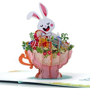 CUTPOPUP Easter Card Pop Up, 3D Greeting Card (Happy Easter Egg – Warm)(Happy Easter 2)