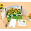 CUT POPUP.COM Mothers Day Card, 3D Pop Up Birthday Paper Art Greeting Card, Father’s Day, Meaningful Gift for Dad, Husband, Grandpa (Hummingbird)(Bloom Sunflower-6x8in)