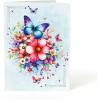 CUT POPUP.COM Mothers Day Card, 3D Pop Up Birthday Paper Art Greeting Card, Father’s Day, Meaningful Gift for Dad, Husband, Grandpa (Hummingbird)(Butterfly-6x8in)
