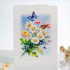 CUT POPUP.COM Mothers Day Card, 3D Pop Up Birthday Paper Art Greeting Card, Father’s Day, Meaningful Gift for Dad, Husband, Grandpa (Hummingbird)(Daisy Butterflies-6x8in)