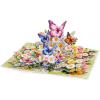 CUT POPUP.COM Mothers Day Card, 3D Pop Up Birthday Paper Art Greeting Card, Father’s Day, Meaningful Gift for Dad, Husband, Grandpa (Hummingbird)(Daisy Butterflies-6x8in)