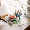 CUT POPUP.COM Mothers Day Card, 3D Pop Up Birthday Paper Art Greeting Card, Father’s Day, Meaningful Gift for Dad, Husband, Grandpa (Hummingbird)(Hibicus Hummingbird-6x8in)