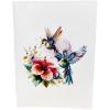 CUT POPUP.COM Mothers Day Card, 3D Pop Up Birthday Paper Art Greeting Card, Father’s Day, Meaningful Gift for Dad, Husband, Grandpa (Hummingbird)(Hibicus Hummingbird-6x8in)