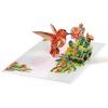 CUT POPUP.COM Mothers Day Card, 3D Pop Up Birthday Paper Art Greeting Card, Father’s Day, Meaningful Gift for Dad, Husband, Grandpa (Hummingbird)(Hummingbird Cactus-6x8in)