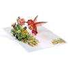 CUT POPUP.COM Mothers Day Card, 3D Pop Up Birthday Paper Art Greeting Card, Father’s Day, Meaningful Gift for Dad, Husband, Grandpa (Hummingbird)(Hummingbird Cactus-6x8in)
