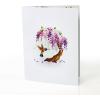 CUT POPUP.COM Mothers Day Card, 3D Pop Up Birthday Paper Art Greeting Card, Father’s Day, Meaningful Gift for Dad, Husband, Grandpa (Hummingbird)(Hummingbird Wisteria-6x8in)