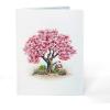 CUT POPUP.COM Mothers Day Card, 3D Pop Up Birthday Paper Art Greeting Card, Father’s Day, Meaningful Gift for Dad, Husband, Grandpa (Hummingbird)(Magnolia Tree-6x8in)