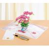 CUT POPUP.COM Mothers Day Card, 3D Pop Up Birthday Paper Art Greeting Card, Father’s Day, Meaningful Gift for Dad, Husband, Grandpa (Hummingbird)(Orchid-6x8in)
