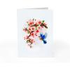 CUT POPUP.COM Mothers Day Card, 3D Pop Up Birthday Paper Art Greeting Card, Father’s Day, Meaningful Gift for Dad, Husband, Grandpa (Hummingbird)(Robin Cherry-6x8in)
