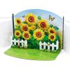 CUT POPUP.COM Mothers Day Card, 3D Pop Up Birthday Paper Art Greeting Card, Father’s Day, Meaningful Gift for Dad, Husband, Grandpa (Hummingbird)(Bloom Sunflower-6x8in)