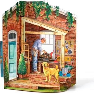 CUTPOPUP Fathers Day Card, 3D Pop Up Paper Art Greeting Card, Meaningful Gift for Dad, Husband, Grandpa (Mr. Fix It) SD277US