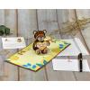 CUTPOPUP Get Well Soon Card Pop Up, Birthday 3D Greeting Card (Teddy Bear)