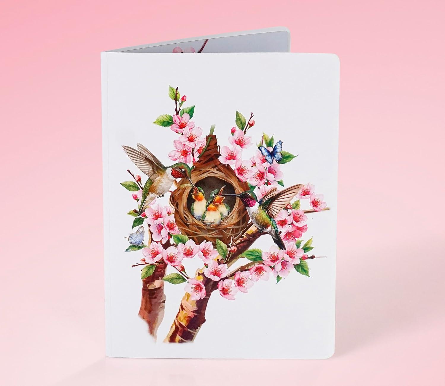 image:imageCUTPOPUP Iris Bouquet Birthday Card Pop Up 85x7 Mothers Day 3D Greeting Paper Flower Card Bouquet of Iris FL202USMother Love Nest Hummingbird6x8in