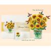 CUTPOPUP Iris Bouquet, Birthday Card Pop Up, 8.5″x7″, Mothers Day, 3D Greeting Paper Flower Card (Bouquet of Iris) FL202US(Hummingbird Bouquet-8.5x7in)