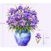 CUTPOPUP Iris Bouquet, Birthday Card Pop Up, 8.5″x7″, Mothers Day, 3D Greeting Paper Flower Card (Bouquet of Iris) FL202US(Iris Flower Bouquet-8.5x7in)