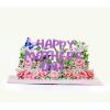 CUTPOPUP Iris Bouquet, Birthday Card Pop Up, 8.5″x7″, Mothers Day, 3D Greeting Paper Flower Card (Bouquet of Iris) FL202US(MothersDayText Peony-6x8in)