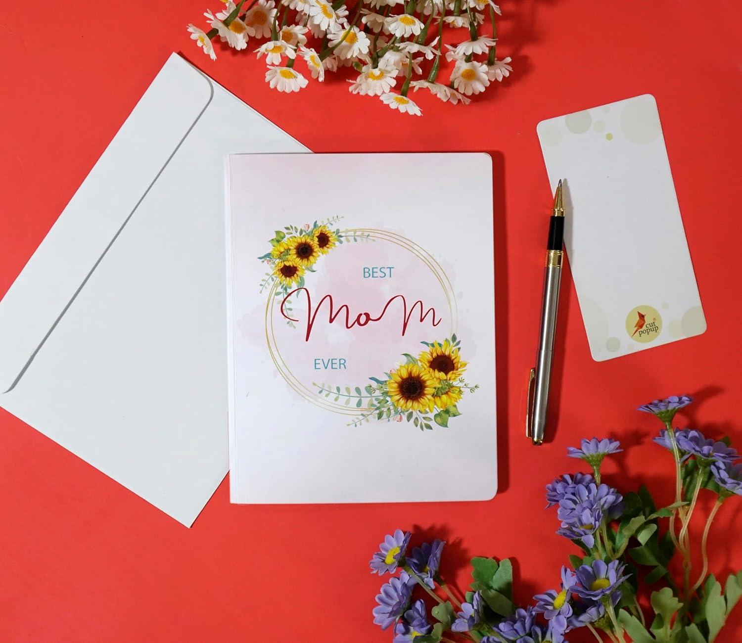 image:imageCUTPOPUP Birthday Card for Women Mothers Day Card Pop Up 3D Birthday Greeting Gift for Mom Grandma Women Mother Queen AN181USBestmomever Hummingbird6x8in