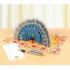 CUTPOPUP Birthday Card for Women, Mothers Day Card Pop Up, 3D Birthday Greeting Gift for Mom, Grandma, Women (Mother Queen) AN181US(Blue Peacock-6x8in)