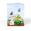 CUTPOPUP Birthday Card for Women, Mothers Day Card Pop Up, 3D Birthday Greeting Gift for Mom, Grandma, Women (Mother Queen) AN181US(Cat Daffodils-6x8in)