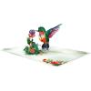 CUTPOPUP Birthday Card for Women, Mothers Day Card Pop Up, 3D Birthday Greeting Gift for Mom, Grandma, Women (Mother Queen) AN181US(Hummingbird Purple Flower-6x8in)