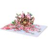 CUTPOPUP Birthday Card for Women, Mothers Day Card Pop Up, 3D Birthday Greeting Gift for Mom, Grandma, Women (Mother Queen) AN181US(Mother Love Nest Hummingbird-6x8in)