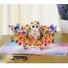 CUTPOPUP Birthday Card for Women, Mothers Day Card Pop Up, 3D Birthday Greeting Gift for Mom, Grandma, Women (Mother Queen) AN181US(Owl Mama-6x8in)