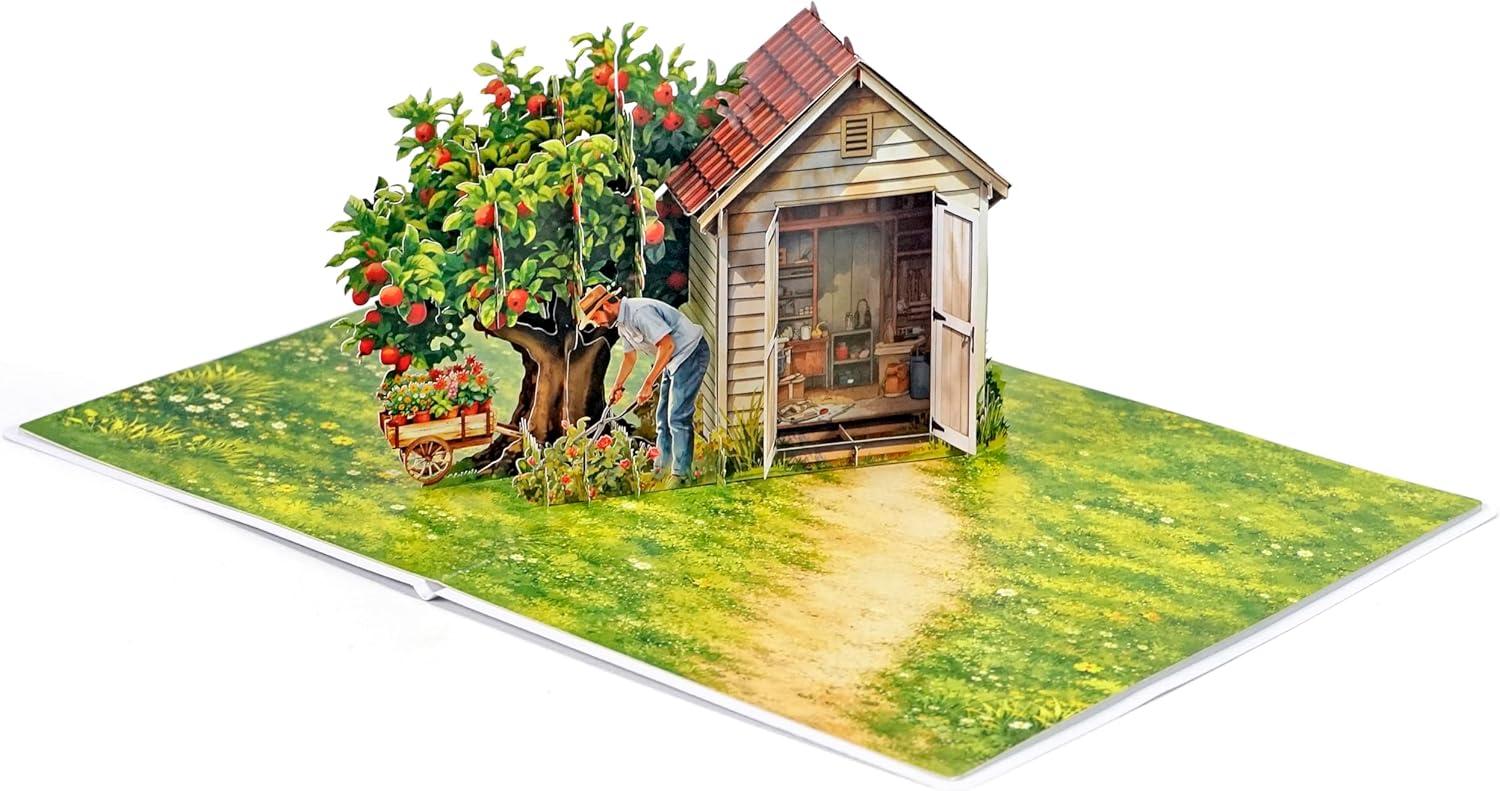 image:imageCUTPOPUP Fathers Day Card 3D Pop Up Paper Art Greeting Card Meaningful Gift for Dad Husband Grandpa Call No1 Dad SD282USDads Garden6x8in