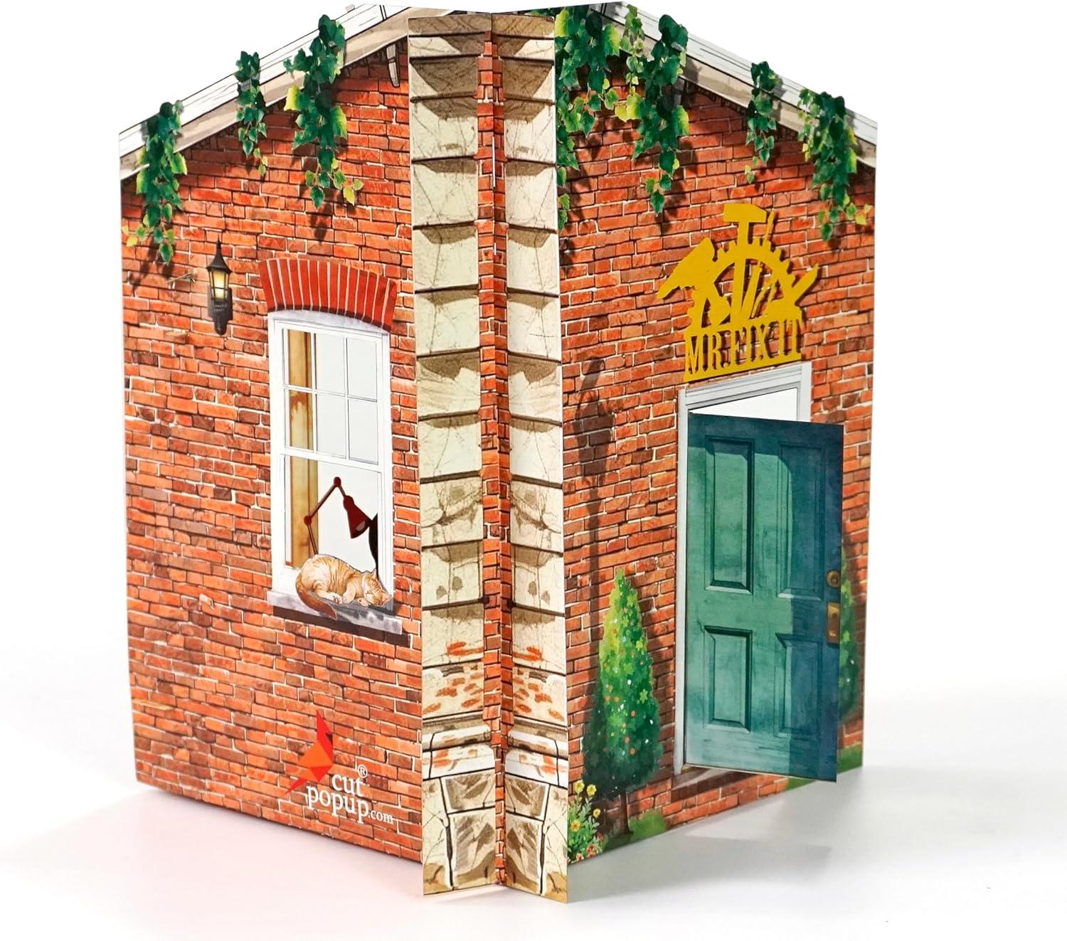 image:imageCUTPOPUP Fathers Day Card 3D Pop Up Paper Art Greeting Card Meaningful Gift for Dad Husband Grandpa Call No1 Dad SD282USMr Fix It6x8in