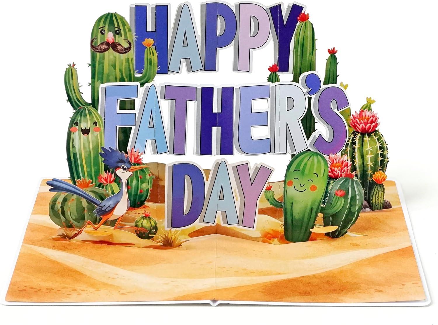 image:imageCUTPOPUP Fathers Day Card 3D Pop Up Paper Art Greeting Card Meaningful Gift for Dad Husband Grandpa Call No1 Dad SD282USSharpest Dad6x8in