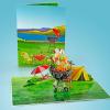 CUTPOPUP Fathers Day Card, 3D Pop Up Paper Art Greeting Card, Meaningful Gift for Dad, Husband, Grandpa (Call No.1 Dad) SD282US(BBQ Grill-6x8in)