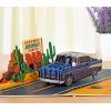 CUTPOPUP Fathers Day Card, 3D Pop Up Paper Art Greeting Card, Meaningful Gift for Dad, Husband, Grandpa (Call No.1 Dad) SD282US(Classic car-6x8in)