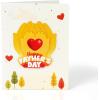 CUTPOPUP Fathers Day Card, 3D Pop Up Paper Art Greeting Card, Meaningful Gift for Dad, Husband, Grandpa (Call No.1 Dad) SD282US(Dad hands-6x8in)