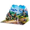 CUTPOPUP Fathers Day Card, 3D Pop Up Paper Art Greeting Card, Meaningful Gift for Dad, Husband, Grandpa (Call No.1 Dad) SD282US(First Adventure-6x8in)